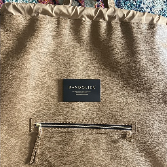 Bandolier Leather Drawstring Backpack - Picture 6 of 11